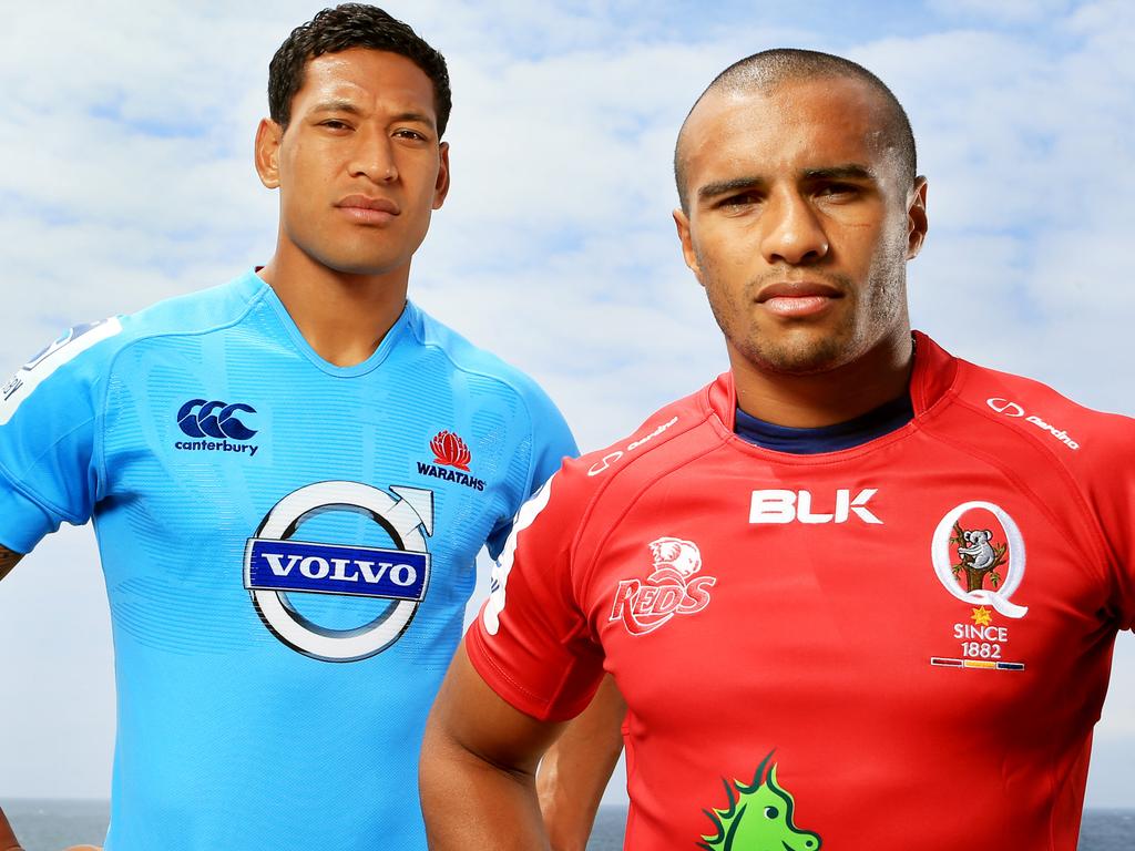 Israel Folau and Will Genia in better times. 