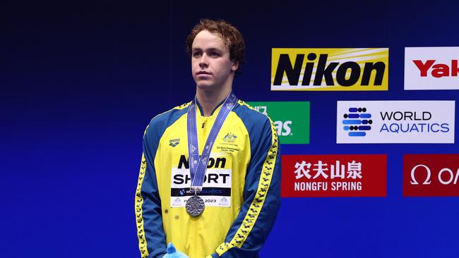 Silver medallist Sam Short has recorded the fastest time of any Australian in the men’s 400m freestyle. Picture: Getty Images.