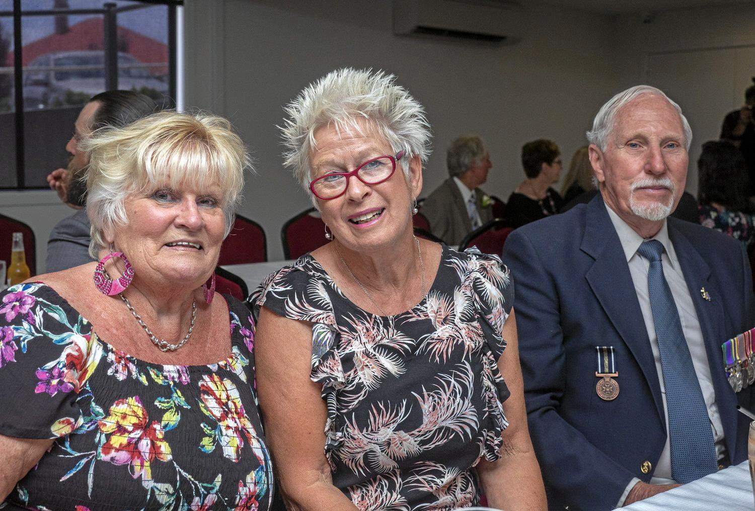 Jacquie Large, Robyn Turner and Les Fletcher. Picture: Glenda Riley