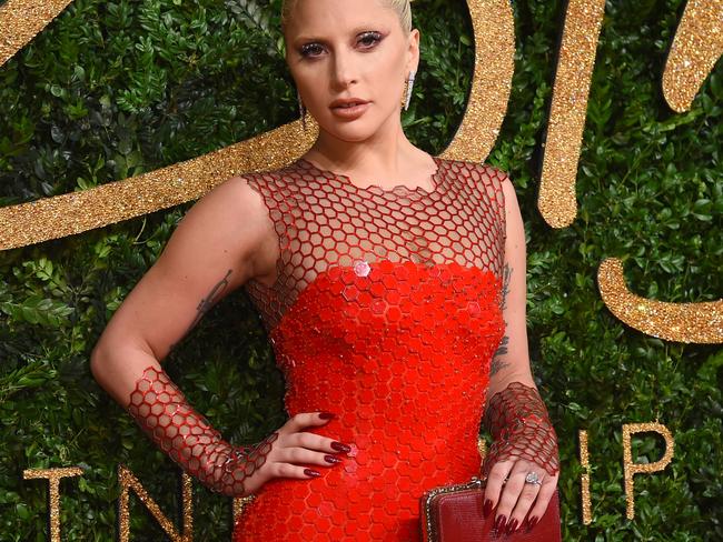 Lady Gaga poses for photographers upon arrival at the British Fashion Awards 2015 in London, Monday, Nov. 23, 2015. (Photo by Jonathan Short/Invision/AP)