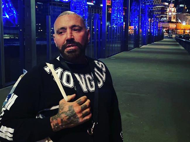 Mongols bikie boss Toby Mitchell has been accused of affray. Picture: Instagram