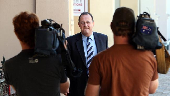 Former NSW politician Milton Orkopoulos at Newcastle District Court in 2008.