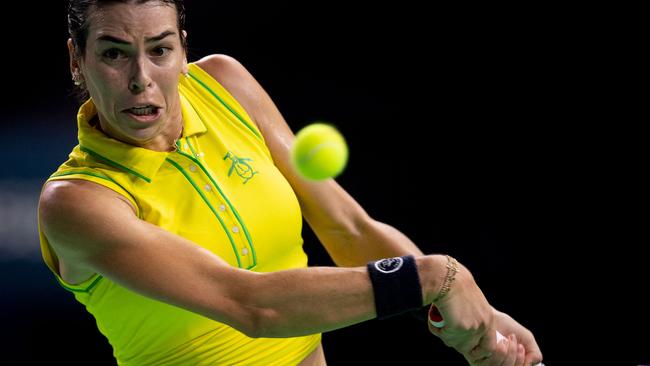 Australia's Ajla Tomljanovic . (Photo by JORGE GUERRERO / AFP)