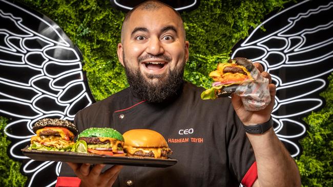 Burgertory owner Hash Tayeh asked Victoria Police to investigate alleged threats toward his safety. Picture: Jake Nowakowski