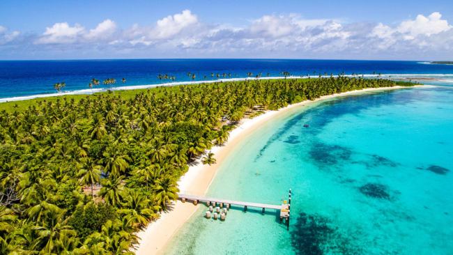 <p><span>16/16</span></p><h2>This may look like the crystal clear waters of the Maldives ...</h2><p>But this is Cossies Beach in the Cocos (Keeling) Islands - a remote territory of Australia in the Indian Ocean. Its 2 coral atolls comprise 27 tiny islands with white&shy;-sand beaches, palm trees and lagoons. They are situated 2750 kms northwest of Perth and 900km from Christmas Island. Picture: Rik Soderlund</p>