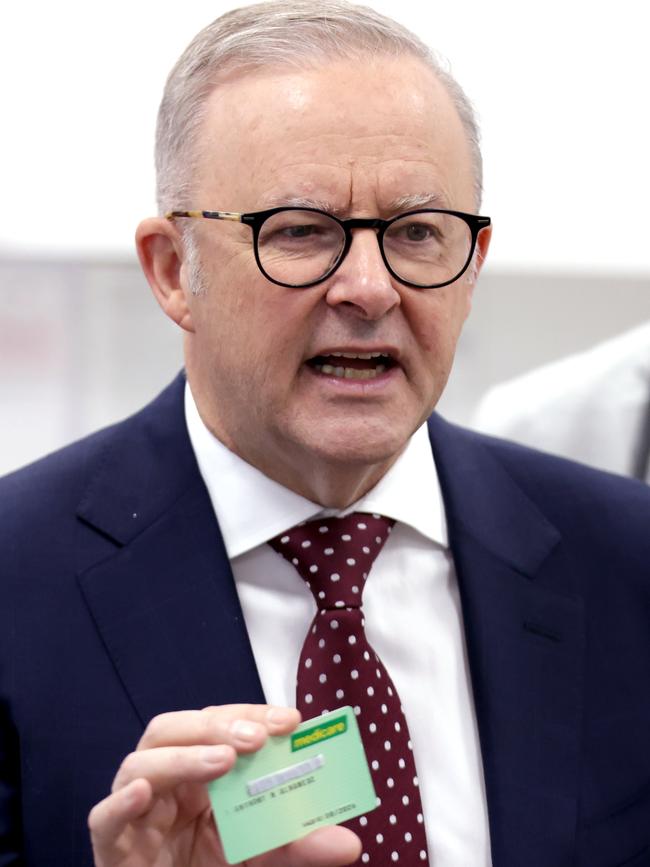 TPrime Minister, Anthony Albanese, visiting Rochedale Village Doctors in Brisbane on Wednesday. Picture: Steve Pohlner