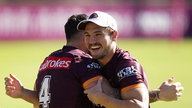 Corey Oates is set to activate options in his contract to stay at the Broncos for the next two seasons. Picture: AAP.