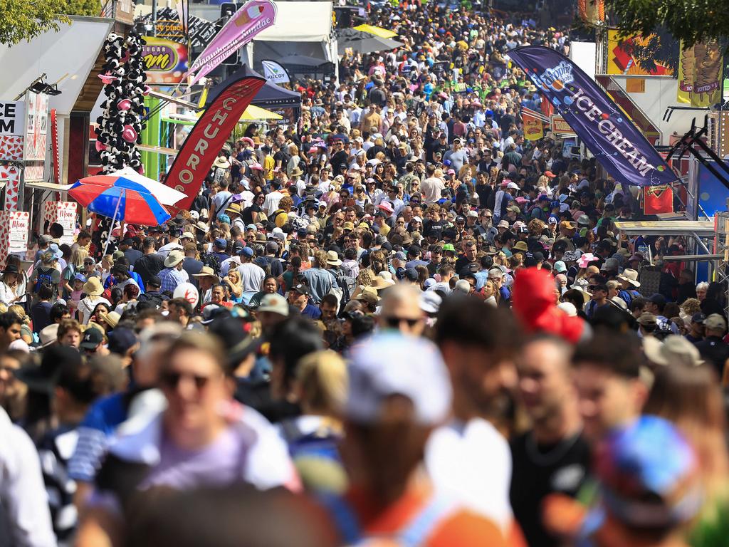 People’s Day packs them in at the Brisbane Ekka on Wednesday. Picture: Adam Head