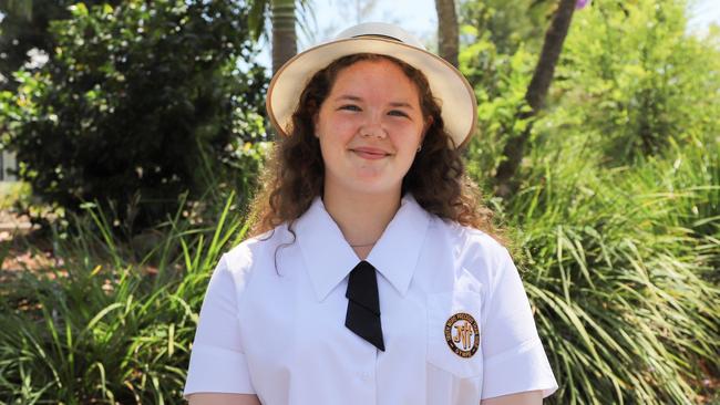 James Nash High School's 2025 School Captain Arwen White. Source: ‘James Nash State High School’ Facebook page.