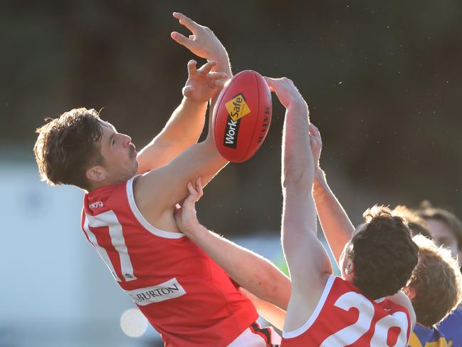 Jonah Siversen for Red Hill in the MPNFL Division 2: Somerville v Red Hill game. Saturday, June 15, 2019. Picture: David Crosling