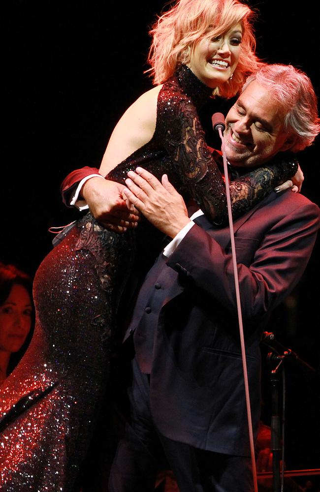 Bocelli has long been a big fan of Goodrem’s work. Picture: NCA.