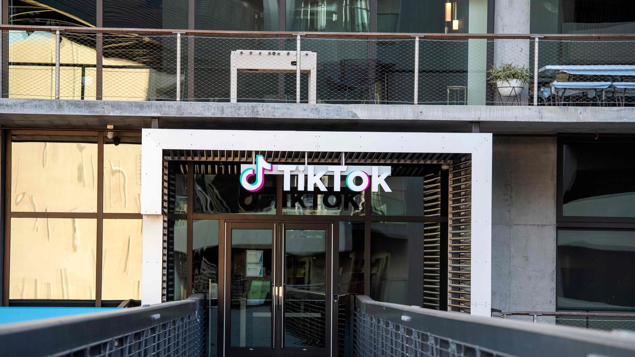 TikTok faced similar questions over its links to China thanks to its parent company Bytedance. The dispute is still yet to be fully resolved. Picture: Valerie Macon/AFP