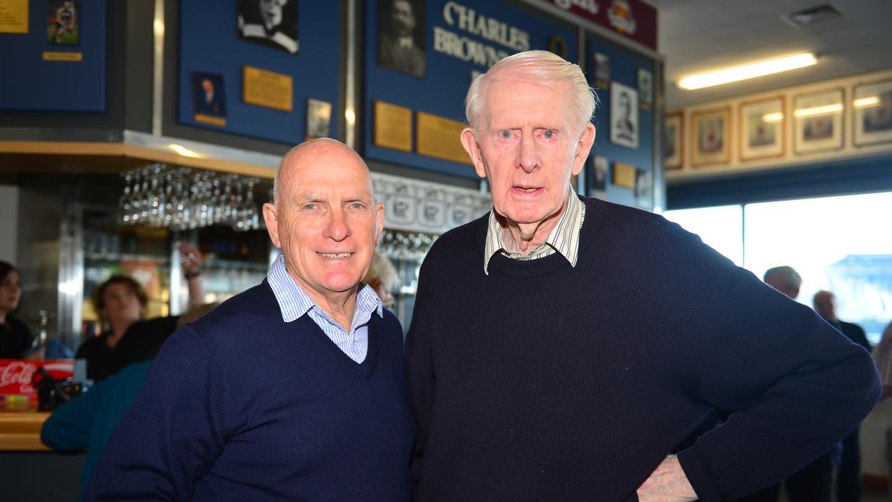 Bruce Nankervis and Bill McMaster (right) back in 2015. Picture: Mitch Bear