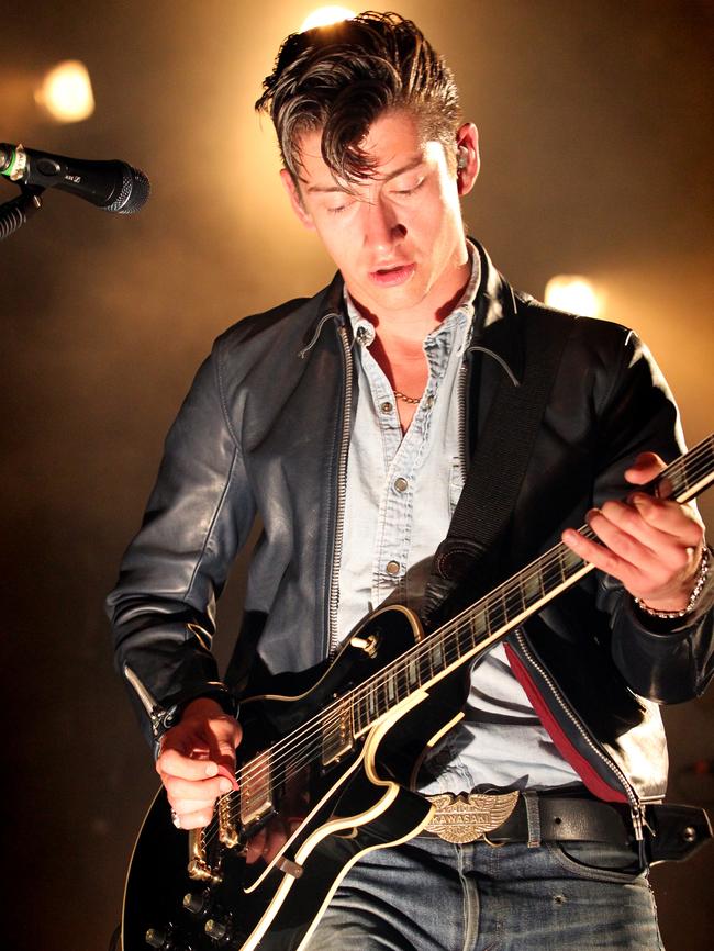 Rock band Arctic Monkeys performing at Riverstage. Photo: Lisa Clarke