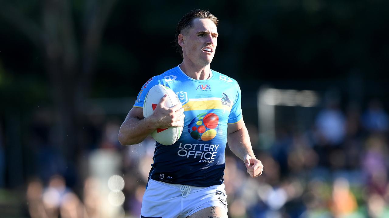 AJ Brimson wants to be the best centre in the world as the Titans look to correct the defensive issues that hurt them last year. Picture: Bradley Kanaris/Getty Images