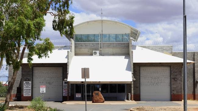 The main entrance to the Alice Springs Correctional Centre.