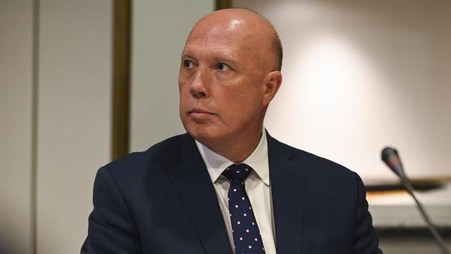 Opposition leader Peter Dutton. Picture: NCA NewsWire/Martin Ollman