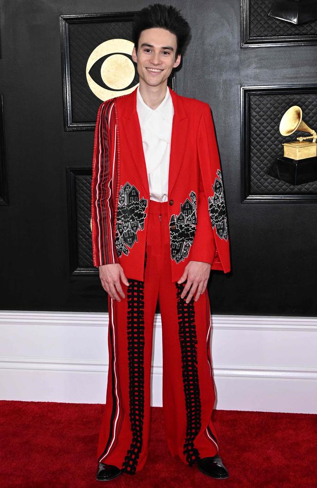 British singer Jacob Collier at the Grammys. Picture: AFP