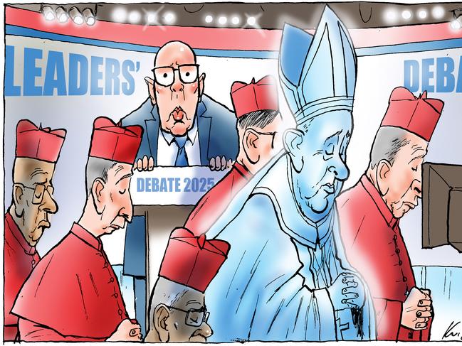 Mark Knight cartoon for Herald Sun, April 23, 2025