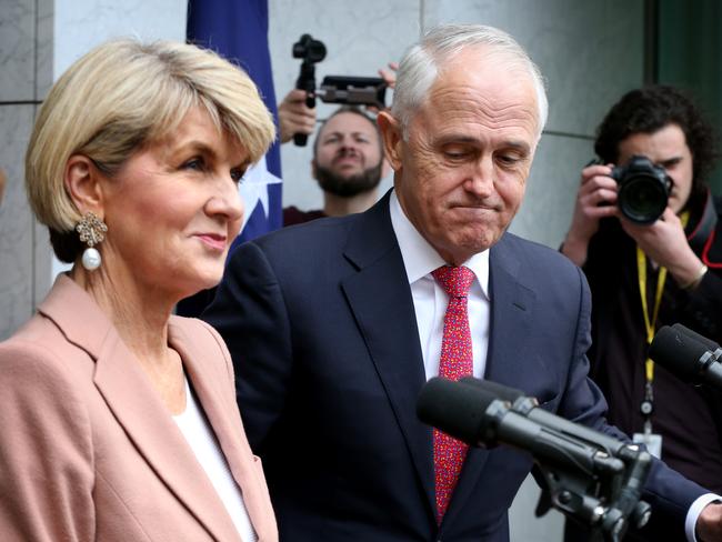 The PM told only a small circle including Julie Bishop of the snap spill.