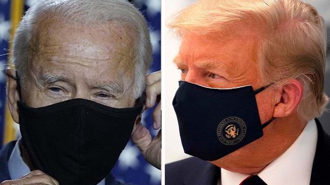 Democrat presidential nominee Joe Biden, left, and US President Donald Trump.