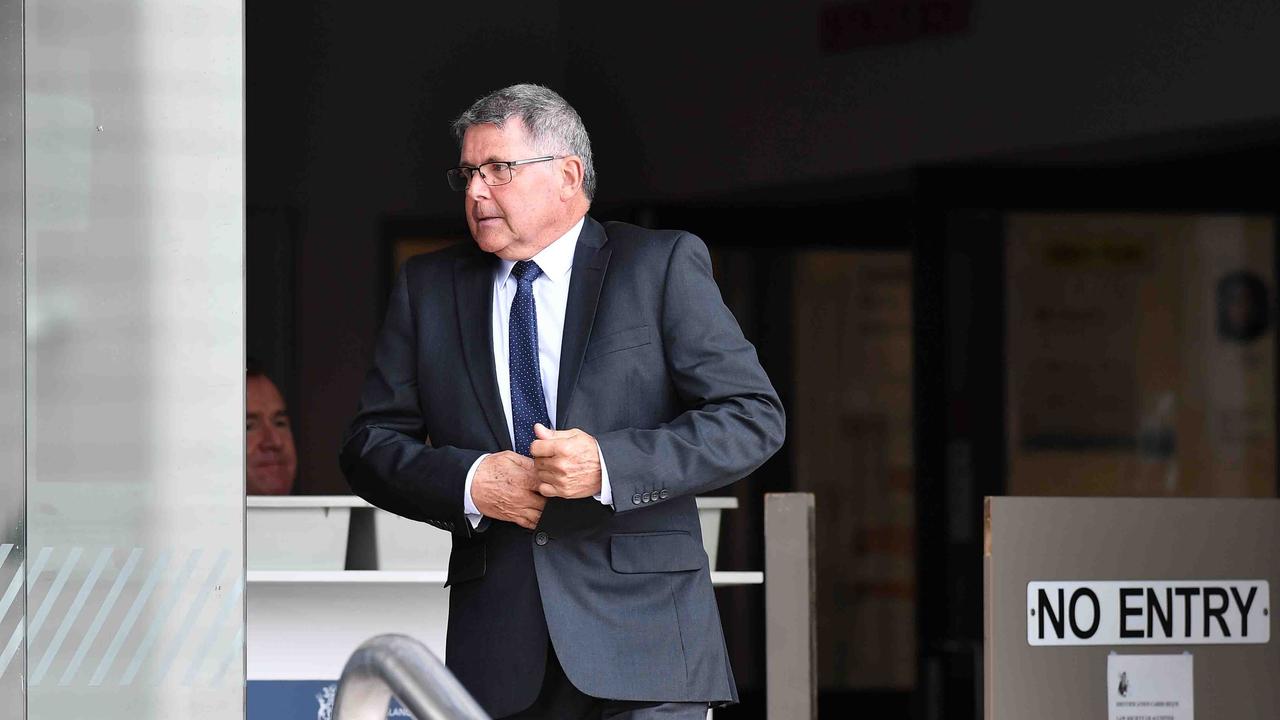 Peter Lang leaves Maroochydore Court House. Picture: Patrick Woods.