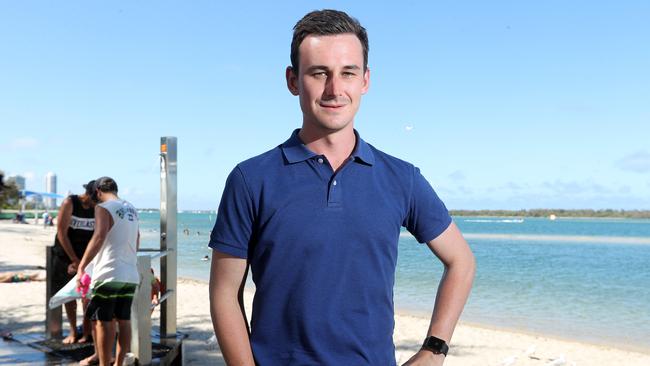 LNP candidate for Bonney Sam O'Connor at Harley Park Labrador. Photo: Richard Gosling