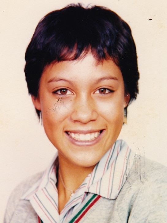 Singer Kate Ceberano in her school years.