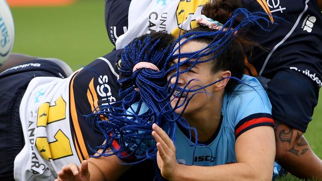 Maya Stewart scored twice in the match against the Brumbies.