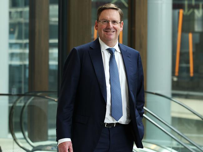 Westpac (L-R) CFO Michael Rowland prior to their full year 2020 profit result announcement. Jane Dempster/The Australian.