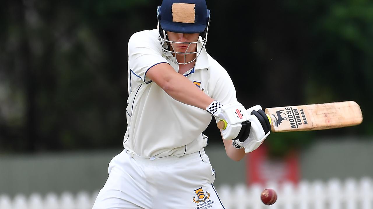 Toowoomba Grammar School batsman Jem Ryan. Picture, John Gass.