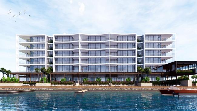 Concept images of Kindred Developments proposed six-storey development at Newport Marina.