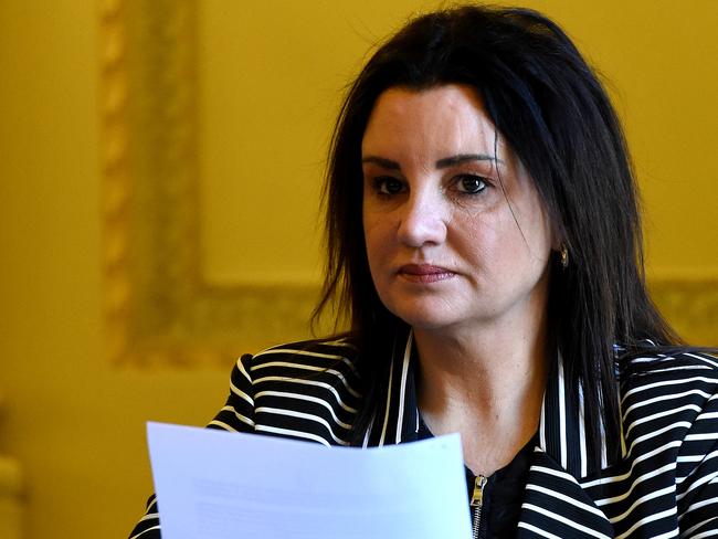 Senator Jacqui Lambie. A senate inquiry in relation to the new proposed Federal volunteer laws will be held today in the Federation Room at Parliament House. Pauline Hanson will be sitting on the inquiry. Lucinda Nolan is due to appear and Peter Marshall from the UFU. Picture: Nicole Garmston