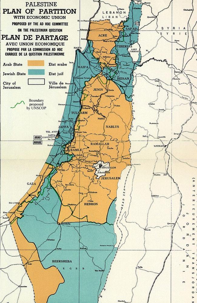 Israel Palestine Violence 70 Year Old UN Partition Map At Heart Of   C1b529c69665144a9be508971beff29a