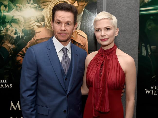 Mark Wahlberg and Michelle Williams at the premiere of All The Money In The World. Picture: Getty