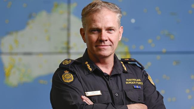 Australian Border Force Commissioner Gavan Reynolds at the headquarters in Canberra. Picture: Martin Ollman