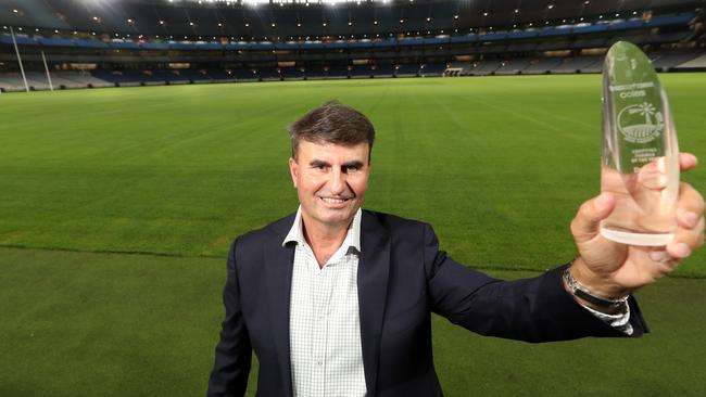 Cropping award winner Duncan Young on the MCG.