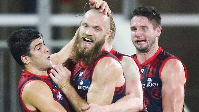 Max Gawn was outstanding for Melbourne. Picture: Getty Images