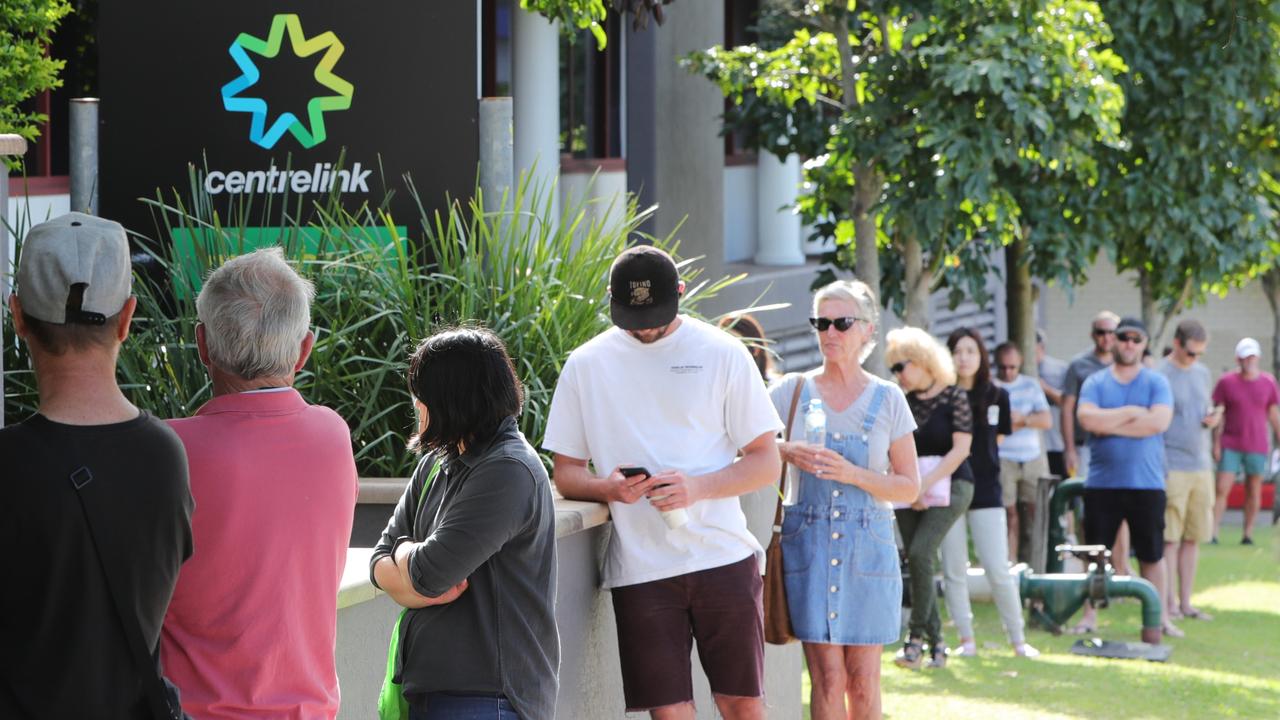 Jasmyn said she wanted to avoid the Centrelink queue is she could. Picture: Glenn Hampson