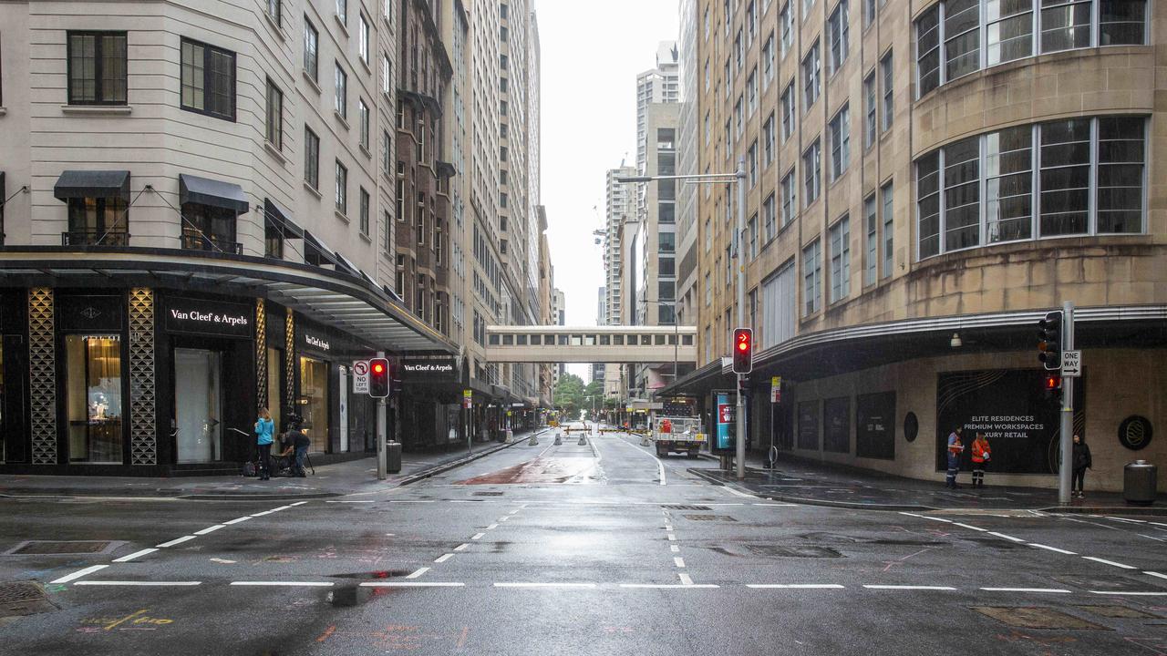 Sydney’s CBD has been hit hard economically by COVID-19. Picture: NCA NewsWire / Jenny Evans