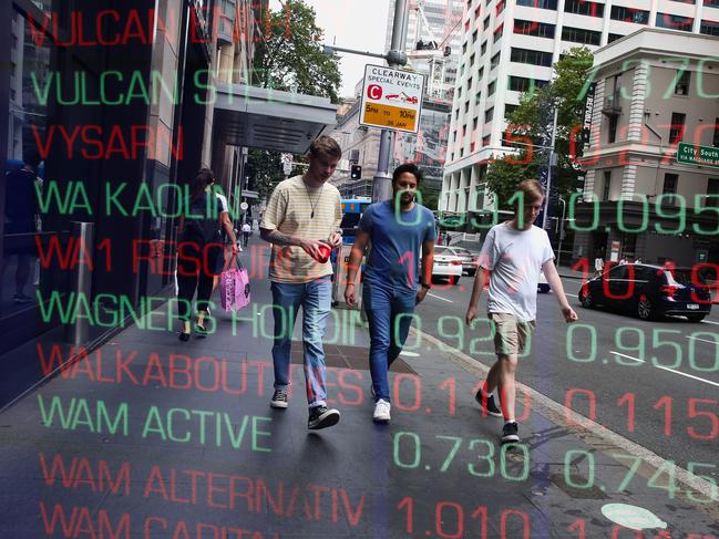 SYDNEY, AUSTRALIA: NewsWire Photos: JANUARY 22 2024: A general view of the digital boards at the ASX in Sydney.  Picture: NCA NewsWire / Gaye Gerard