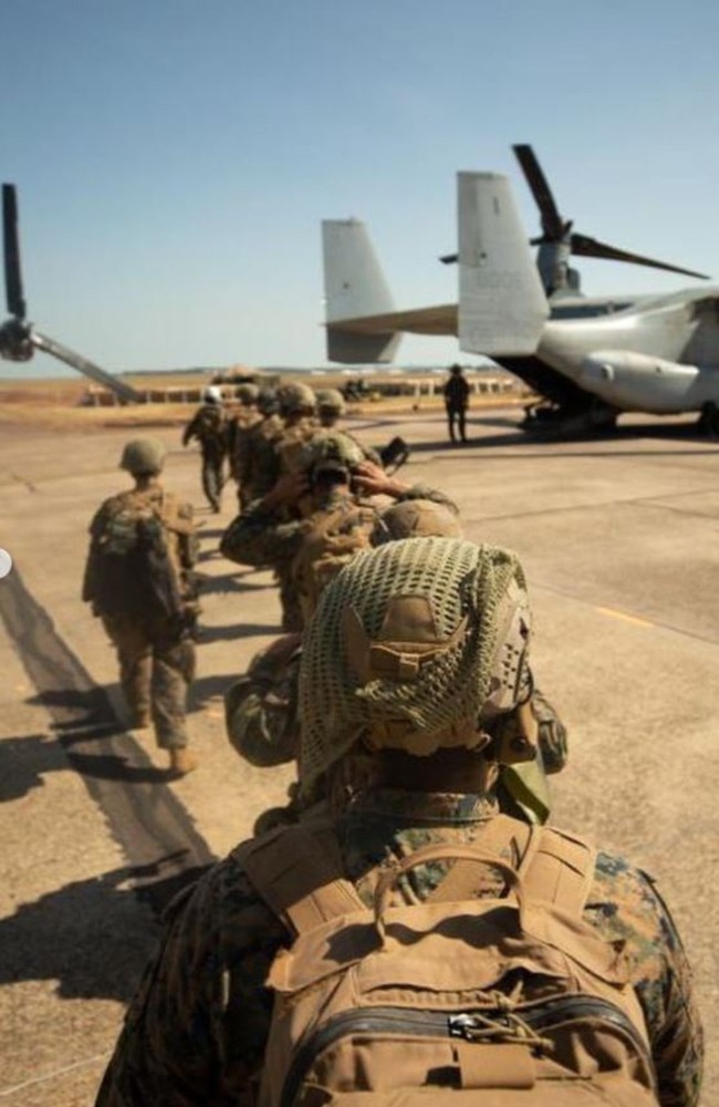 U.S. Marines with the Ground Combat Element, Marine Rotational Force-Darwin (MRF-D) 22, conduct live-fire attacks, TRAP, and fire support missions. Picture: Corporal Cedar Barnes