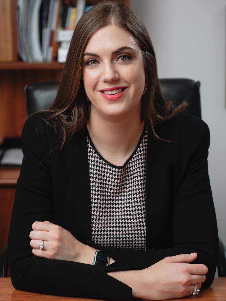 Erica Panagakos has was made a partner at age 31 and by 34 had jointly formed a new law firm. Picture: Supplied