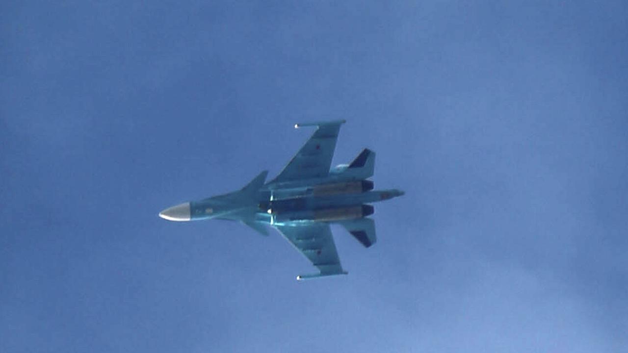 A Russian air force Su-34 fighter jet was reportedly among those that crashed. Picture: Amer Almohibany/AFP