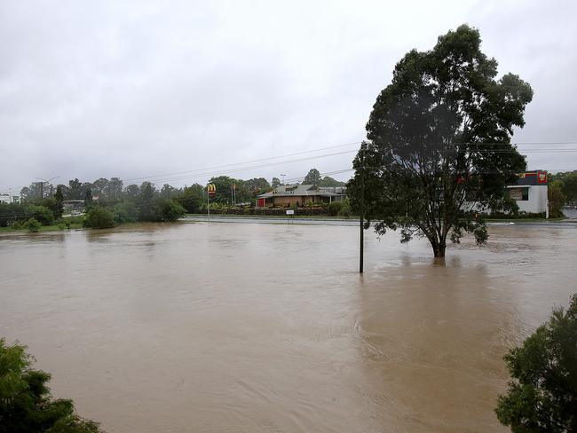 Oxley, a suburb in Brisbane’s west, has seen significant and widespread flash flooding, authorities say. Picture: Marc Robertson