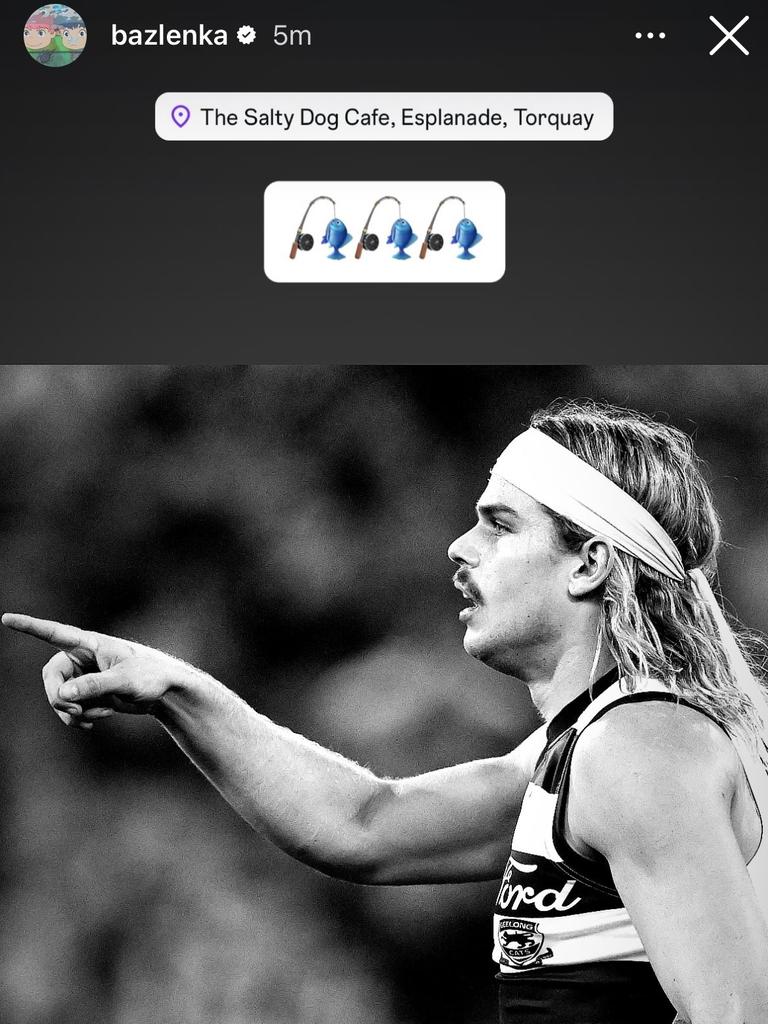Bailey Smith clips Bont with IG post.