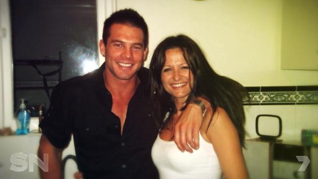 Ben Cousins with former partner Maylea Tinecheff. Picture: Sunday Night.