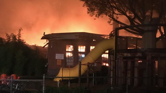 Fire tore through Sandringham Primary School last night.