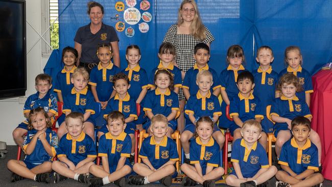 Mackay West State School Prep A Miss Stevenson Back Row: Unaisa, Zarlia, Paige, Grace, Rayan, Olivia, James, Bella Middle Row: Zeke, Emilia, Hunter, Bella, Benjamin, Tristan, Sonny Front Row: Ava, Harvey, Tarrin, Ethan, Everly, William, Mihaan Picture: Michaela Harlow