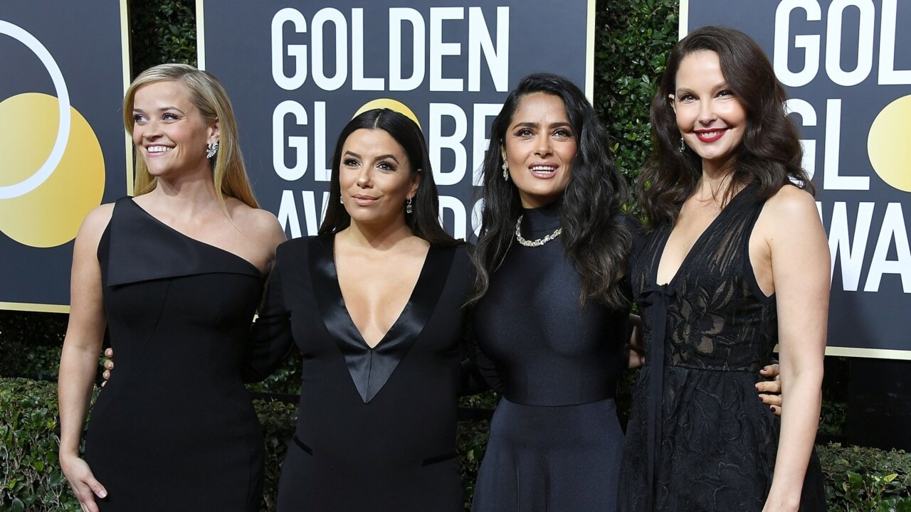 Time's up! Golden Globes stars show defiance